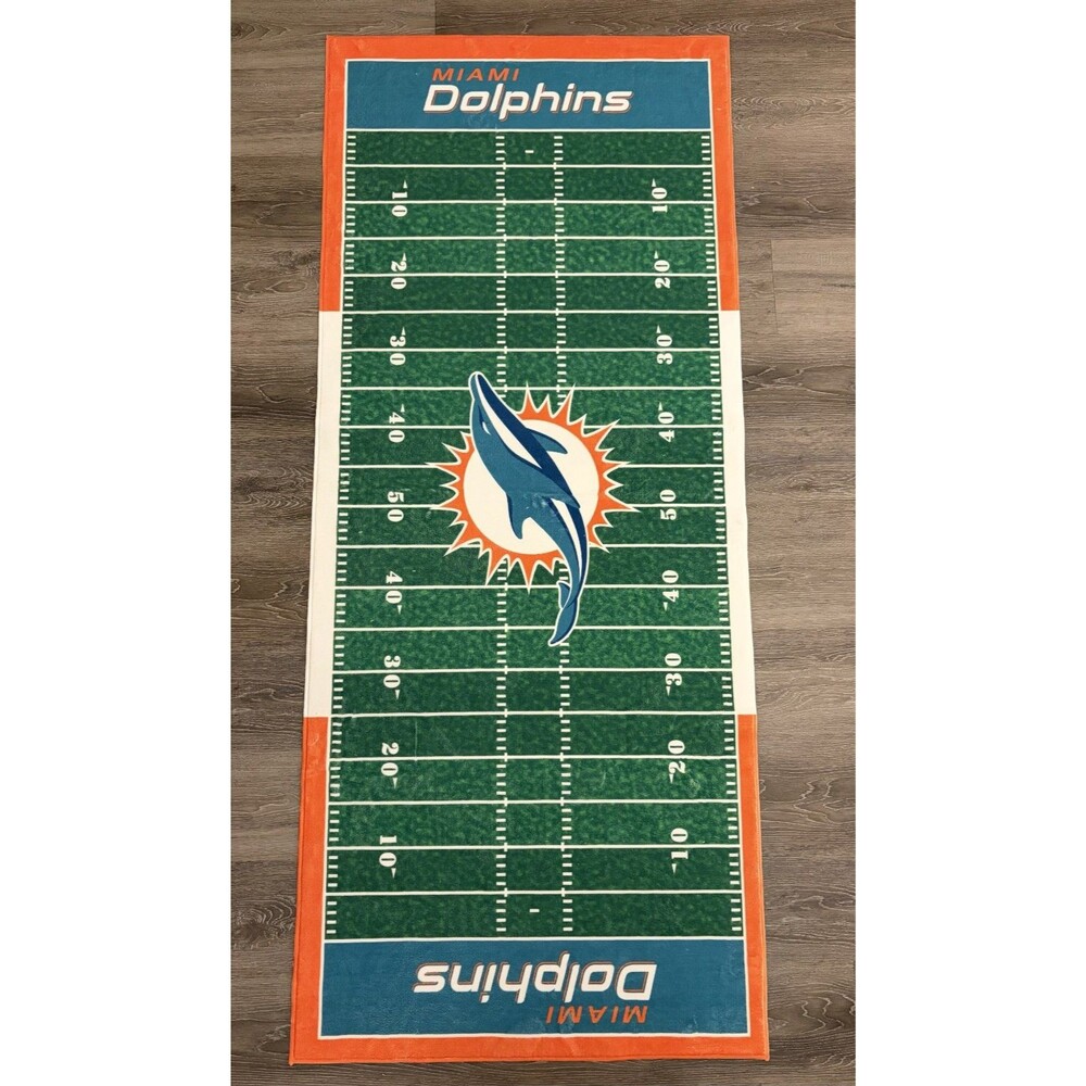 FANMATS NFL Miami Dolphins Field Runner Mat - 72"x30" Licensed Rug Carpet